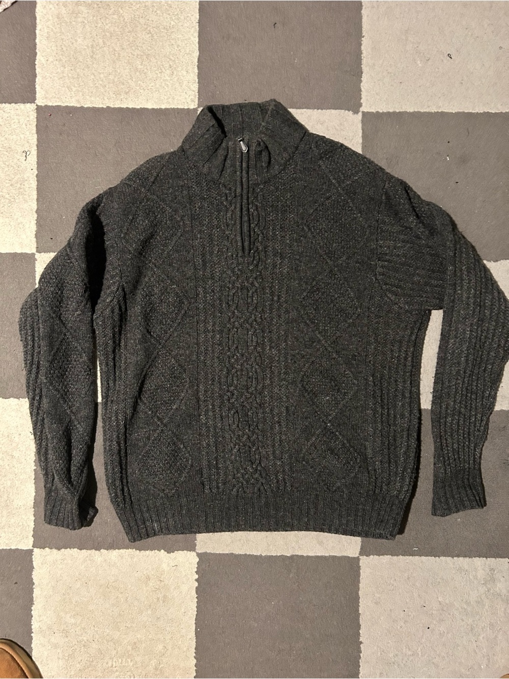 Oversized Quarter Zip Sweater